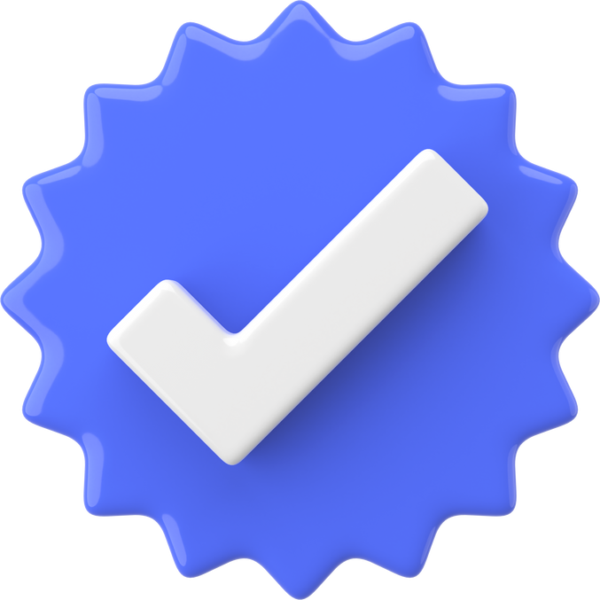 3D check box icon. 3D check list.